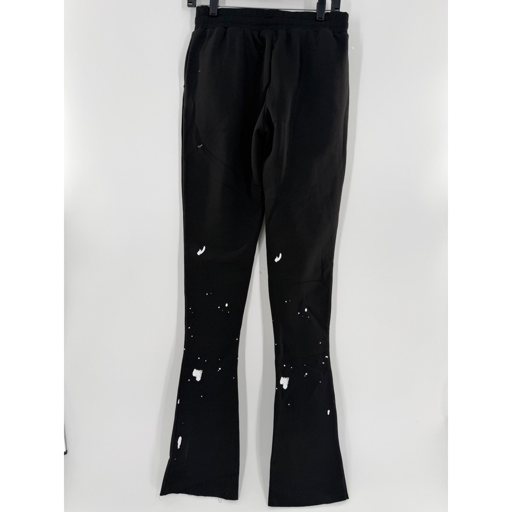 Rockstar Original Rso Mens Black Paint Splatter Flare Sweatpants Small Dist. View 4